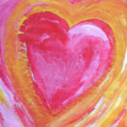 Sunshine Heart Art Print