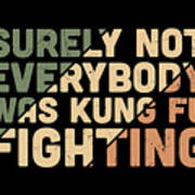 Surely Not Everybody Was Kung Fu Fighting Art Print