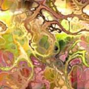 Suroto - Funky Artistic Colorful Abstract Marble Fluid Digital Art Art Print