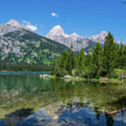 Taggart Lake Reflections Art Print