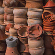 Tagine Cookers And Other  Pottery Art Print