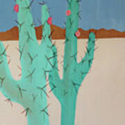 Tall Cacti Art Print