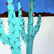 Tall Cacti Two Art Print
