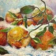 Tangerines For Christmas Art Print