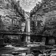 Taughannock Falls 3 Bw Art Print