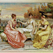 Tea On The Terrace By Frederic Soulacroix Art Print