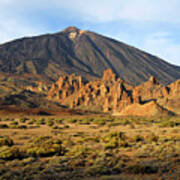 Teide Volcano In Tenerife, Canary Island, Spain Art Print