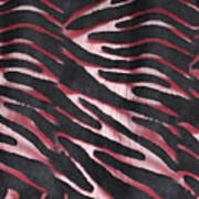 Textile Abstract Zebra Art Print