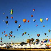 Rise - Albuquerque Hot Air Balloon Festival. New Mexico Art Print