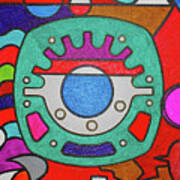 The Aztec Eye In The Sky Art Print