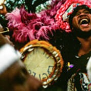 The Big Chief -  Mardi Gras Black Indian Parade, New Orleans Art Print
