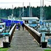 Boating Life On Lopez Island Art Print