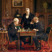 The Chess Players 1876 Art Print