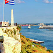 Panoramic view of the colonial fortresses of El Morro and La Cabana in  Havana Photograph by Karel Miragaya - Pixels
