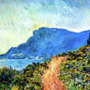 The Corniche Of Monaco By Claude Monet 1884 Art Print