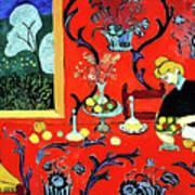 The Dessert Harmony In Red By Henri Matisse 1908 Art Print