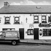 The Dingle Pub In Ireland In Black And White Art Print