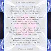 The Flower Elixir Poem Art Print