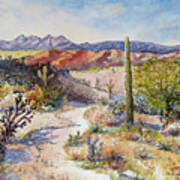 The Four Peaks In Arizona Art Print