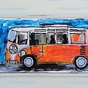 The Funky Bus Art Print