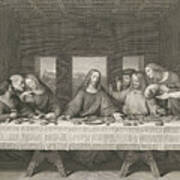The Last Supper, Engraving Art Print