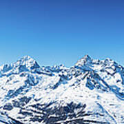 The Matterhorn And Swiss Mountains Panorama Art Print