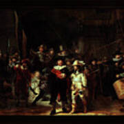 The Night Watch De Nachtwacht By Rembrandt Van Rijn Old Masters Fine Art Reproduction Art Print