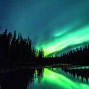 The Northern Lights Over Alaska Art Print
