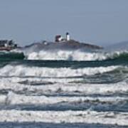 The Ocean Storm At The Nubble Art Print