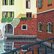 The Old Canal -prints Of Oil Painting Art Print