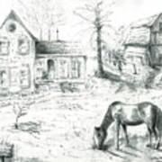 The Old Horse Farm Art Print