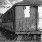 The Old Train Car Art Print