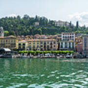 The Pearl Of Lake Como - Bellagio Ritzy Waterfront Villas And Hotels Art Print