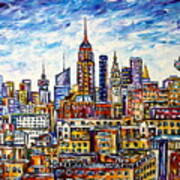 The Rooftops Of New York Art Print