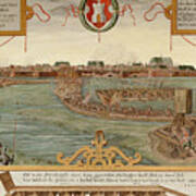 mozaïek Ga door Rechtdoor The siege of Alkmaar seen from the north Painting by Pieter Adriaensz Cluyt  - Pixels