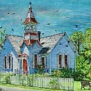 The Swallows At Oysterville Church, Wa. Art Print