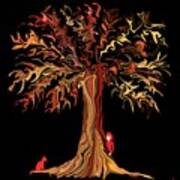 The Tree Of Fire Art Print