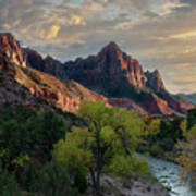 The Watchman And Virgin River Art Print