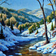 The Winter Stream Art Print