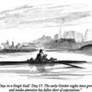 Thirty Days In A Single Scull Art Print