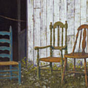 Three Chairs Art Print