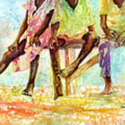 Three Children Of Ghana Art Print