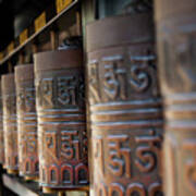 Tibetan Prayer Wheel Art Print