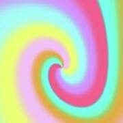 Tie Dye Rainbow Swirl Art Print