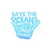 Tiki Hang Loose - Save The Oceans Art Print