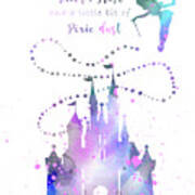 Tinker Bell Poster 30" x 8.5" Custom Name Painting Printing