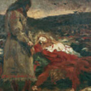 Tore Hund By The Dead Body Of Olav The Holy On Stiklestad, 1876 Art Print