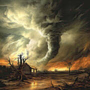 Tornado Touchdown Art Print