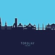 Torquay England Skyline #52 Art Print