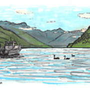 Tour Aotearoa - Lake Rotoroa Art Print